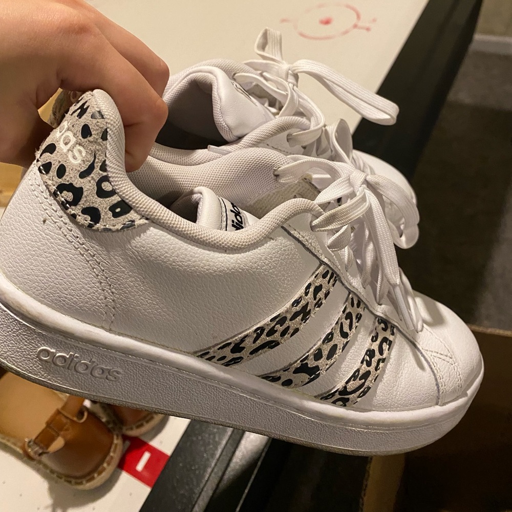 Leopard ADIDAS tennis shoes